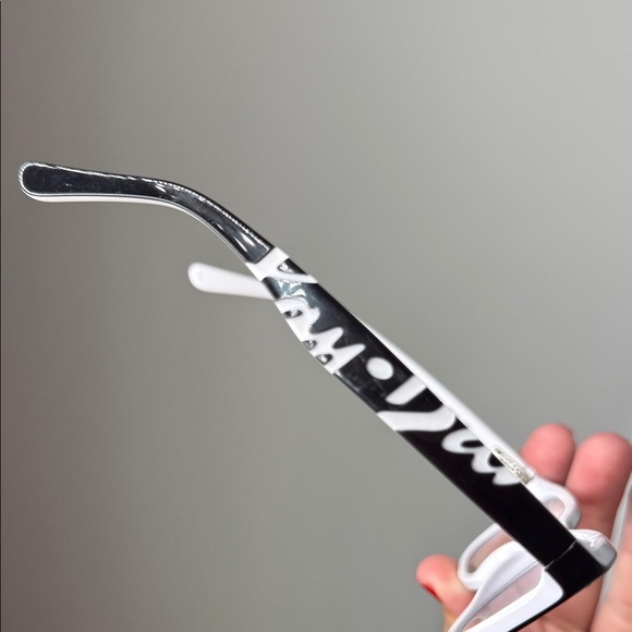 Ray-Ban Black and White Eyeglasses - Picture 7 of 9